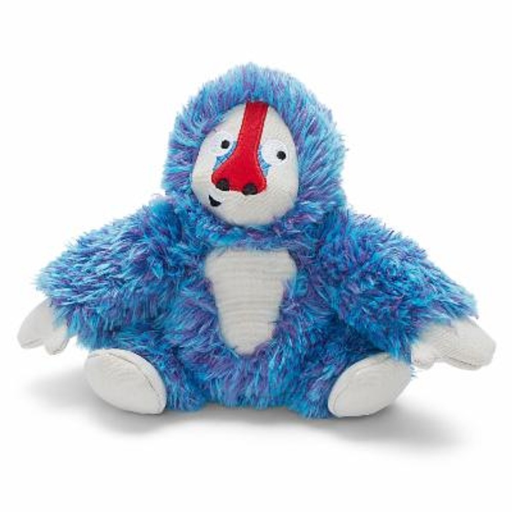 BarkBox Zeke the Cheeky Monkey Dog Toy Squeaky Plush Spiky Ball Whip-n-Flip